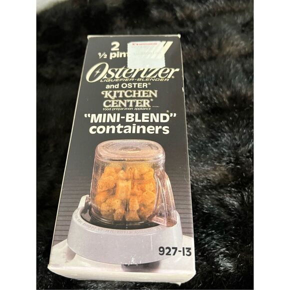Vintage 1989 Osterizer Oster Mini Blend Plastic Containers - Picture 1 of 4